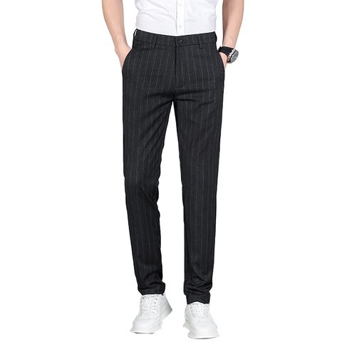 Quần âu nam ống đứng mỏng kẻ sọc HDF261