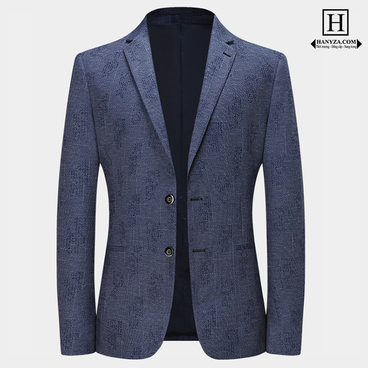Áo blazer nam phong cách Châu Âu Jacquard