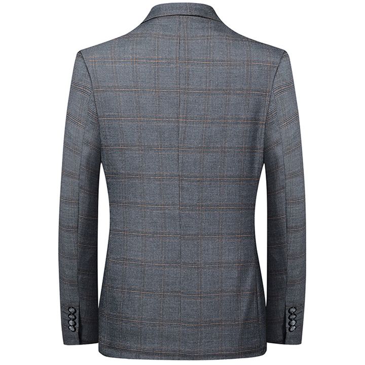 Áo blazer nam kẻ caro phong cách cổ điển