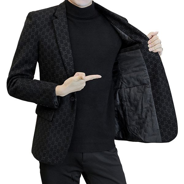 Áo vest nam chần bông hoạ tiết nổi