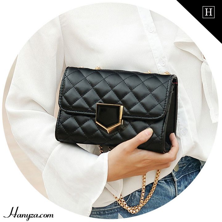 Túi Messenger phong cách đơn giản vân ô vuông