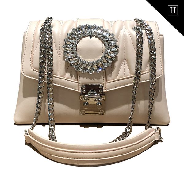 Túi Messenger nữ hoa đính kim sa