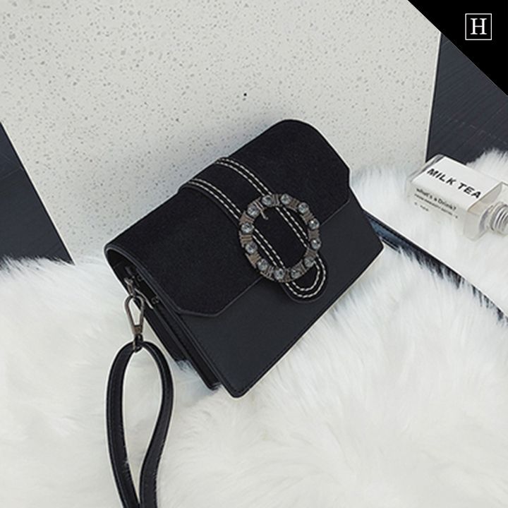 Túi nữ đeo chéo khóa tròn W-855