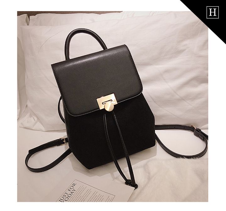 Balo nữ phối da lộn S-467