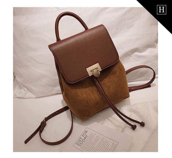 Balo nữ phối da lộn S-467