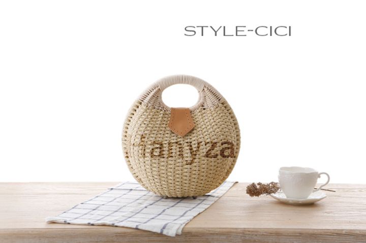 Túi xách mây đan hình trái dừa