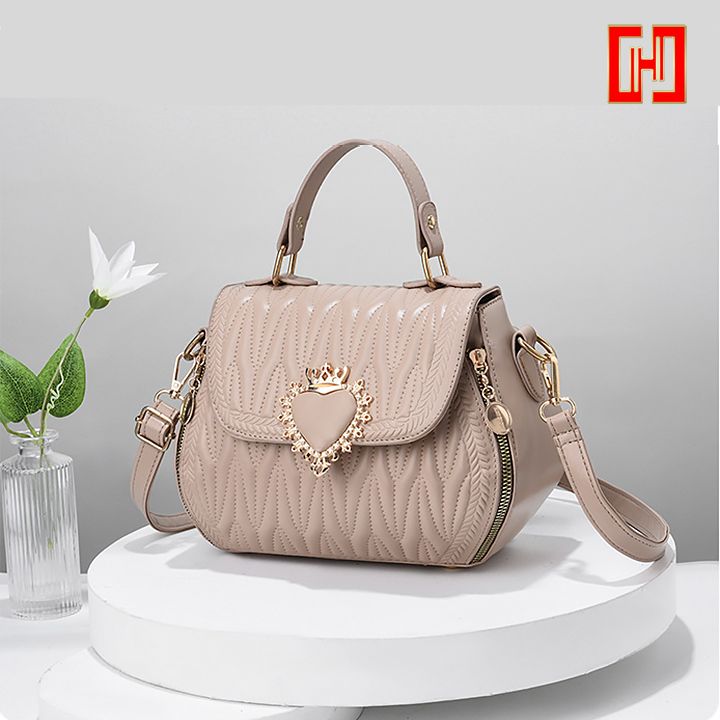 Túi nữ khoá trái tim vân nối Hanyza