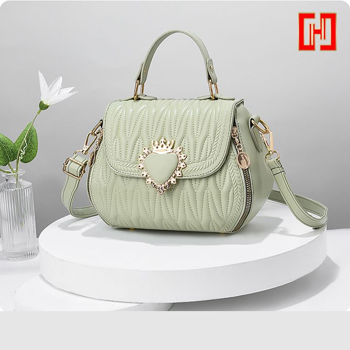 Túi nữ khoá trái tim vân nối Hanyza