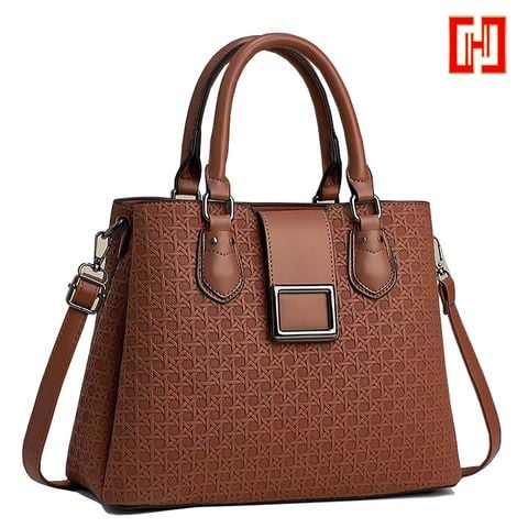 Túi xách nữ vân hoạ tiết nổi HANBAG 606-3