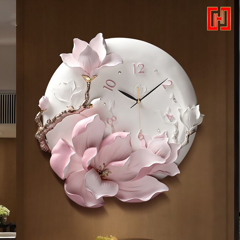 Đồng hồ treo tường cảm hứng hoa lan