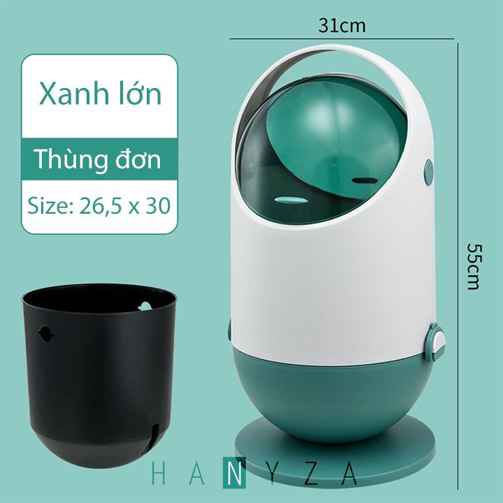 Thùng rác sáng tạo hình trụ sang trọng