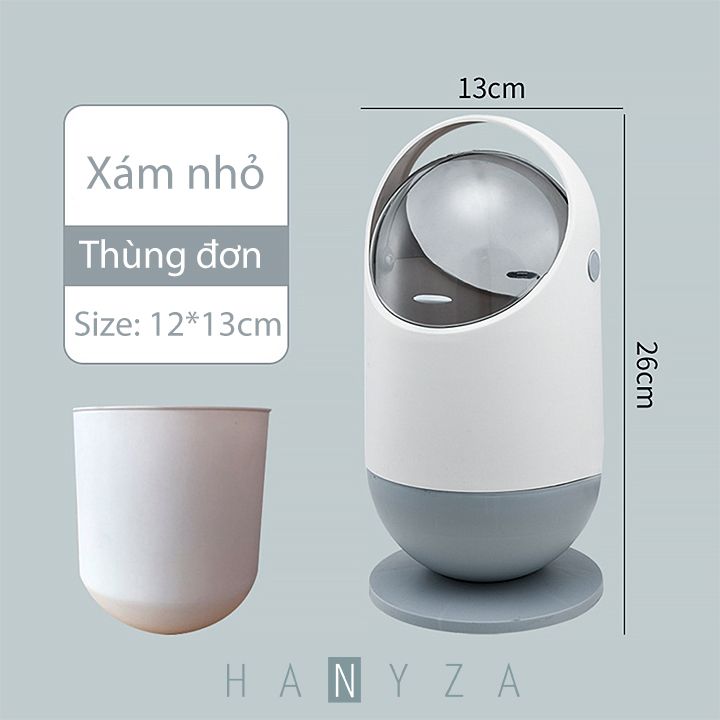 Thùng rác sáng tạo hình trụ sang trọng