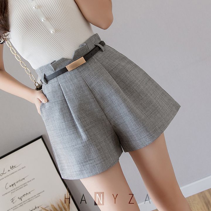 Quần short nữ ống rộng chữ A eo cao H13