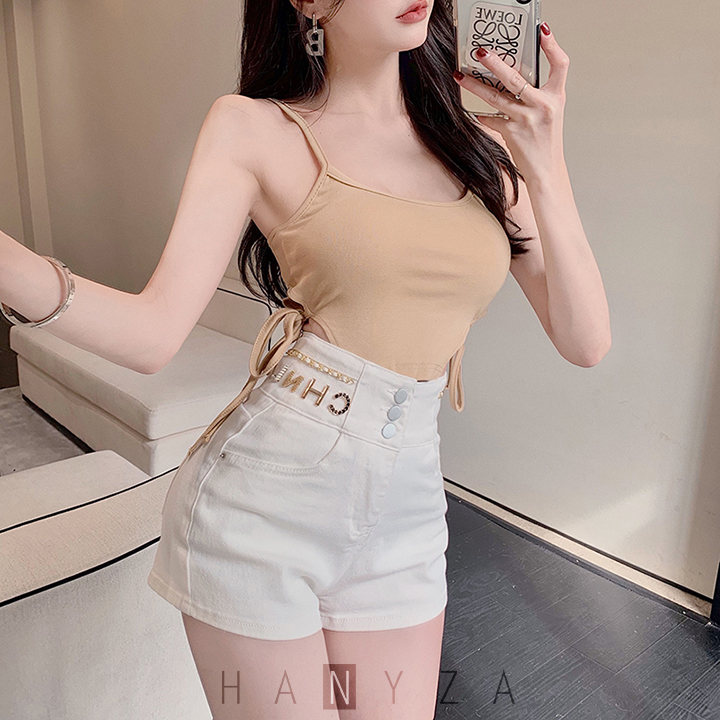 Quần short jean nữ eo cao ME1133