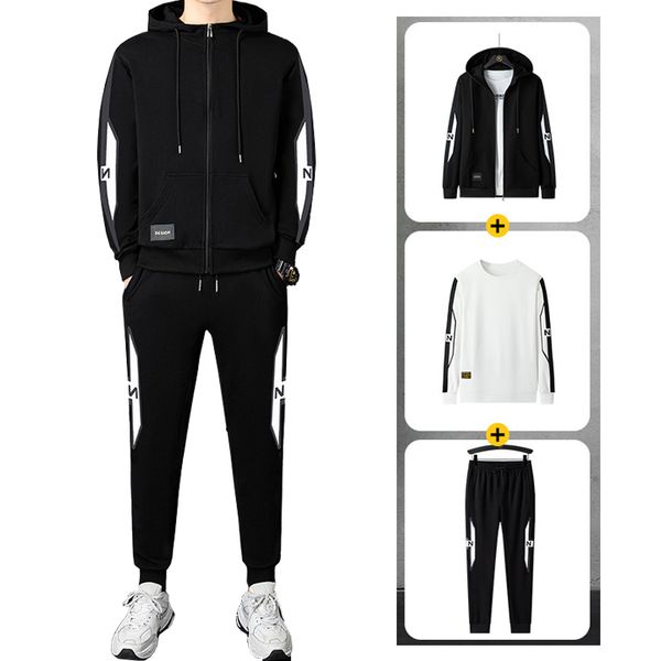 Bộ nỉ thể thao nam ba mảnh TZ38