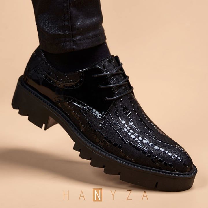 Giày da nam đế cao phong cách Anh Quốc
