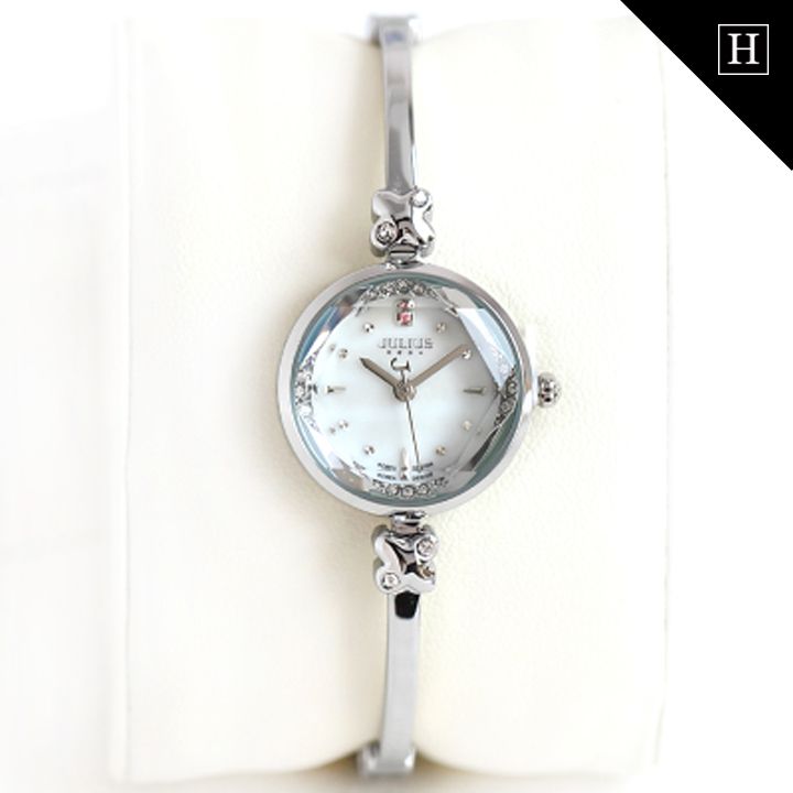 Đồng hồ nữ JULIUS mặt 3D tinh khối cầu JA-878