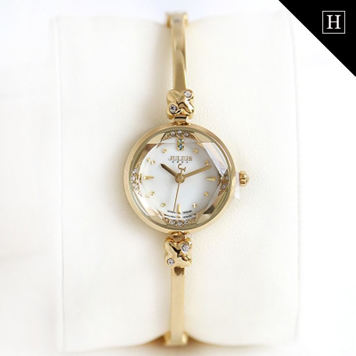 Đồng hồ nữ JULIUS mặt 3D tinh khối cầu JA-878