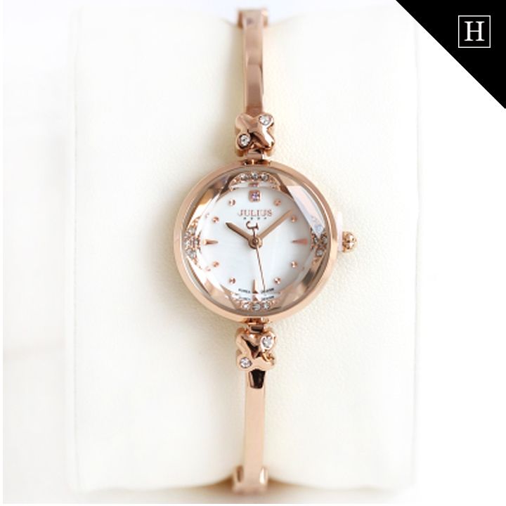 Đồng hồ nữ JULIUS mặt 3D tinh khối cầu JA-878