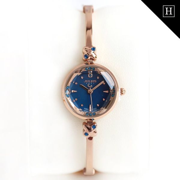 Đồng hồ nữ JULIUS mặt 3D tinh khối cầu JA-878