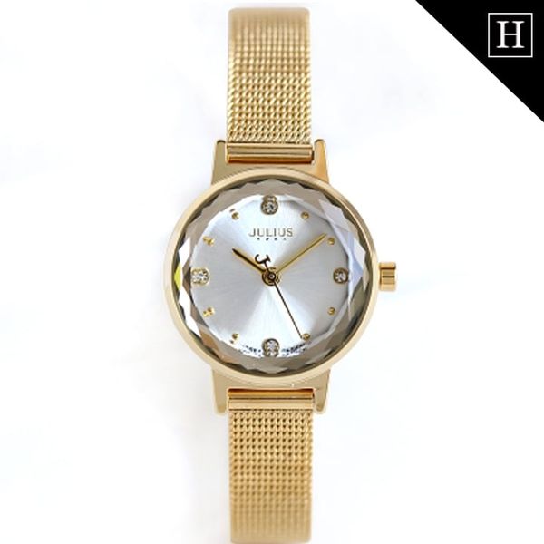 Đồng hồ nữ JULIUS mặt tinh thể 3D JA - 917