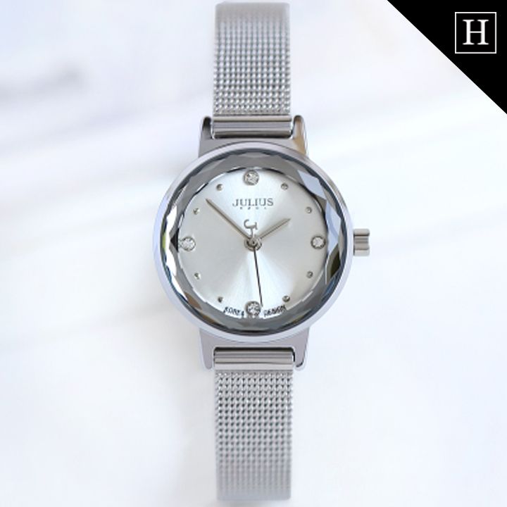 Đồng hồ nữ JULIUS mặt tinh thể 3D JA - 917