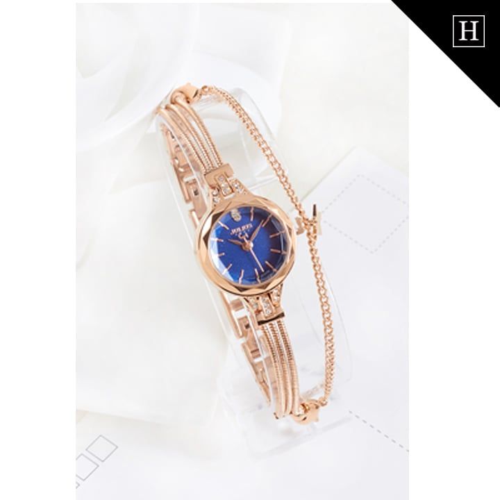 Đồng hồ nữ JULIUS mặt cầu 3D JA - 918