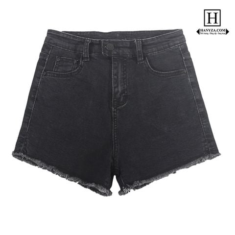 Quần short jean nữ eo cao nâng hông