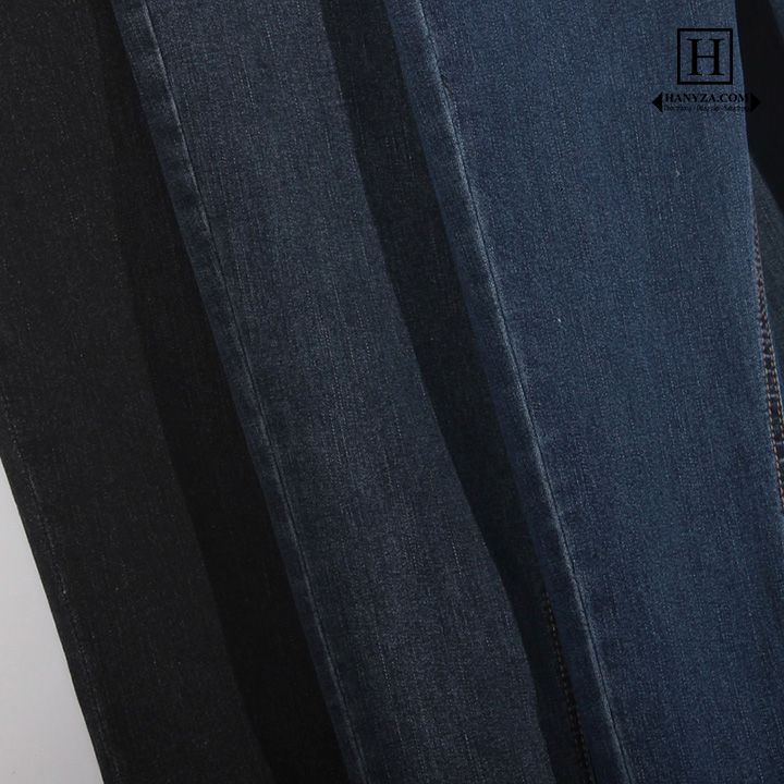 Quần jean nữ co giãn ống bút chì eo cao