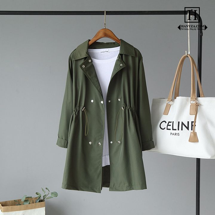 Áo khoác dây rút cổ vest trẻ trung KA1728