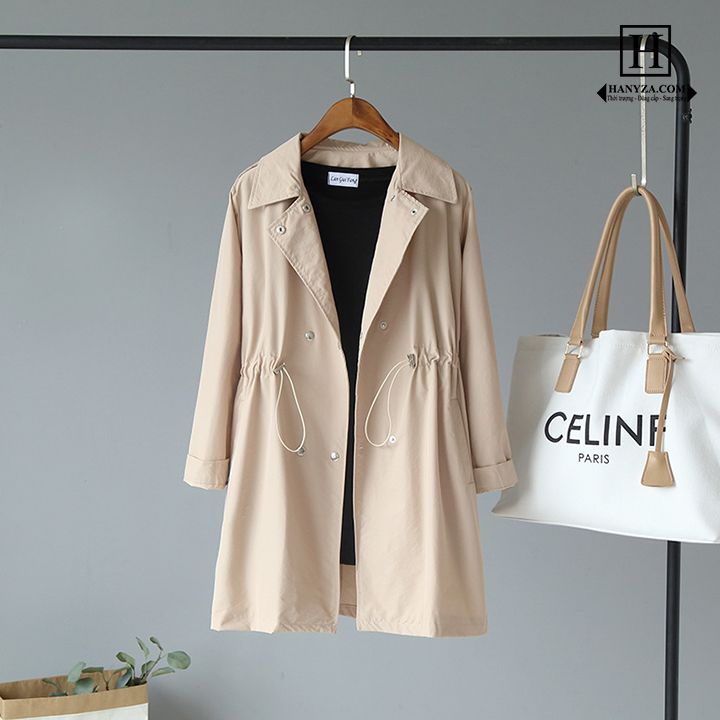 Áo khoác dây rút cổ vest trẻ trung KA1728