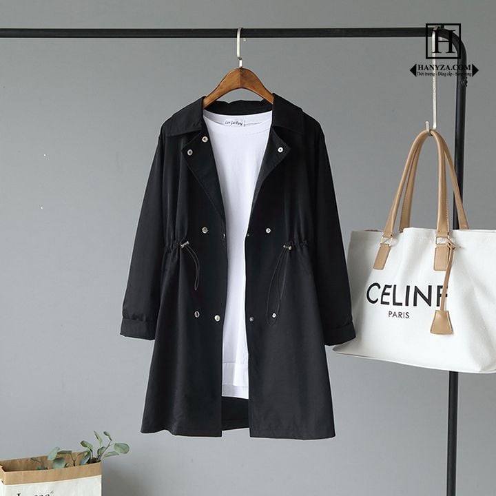 Áo khoác dây rút cổ vest trẻ trung KA1728