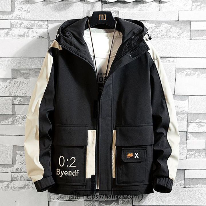 Áo khoác nam phối màu kèm mũ Danny the Bull JK8817