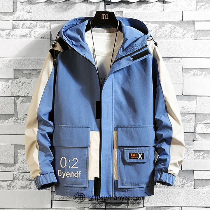 Áo khoác nam phối màu kèm mũ Danny the Bull JK8817