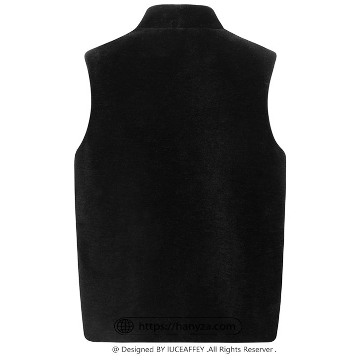 Áo khoác nam lông cừu không tay