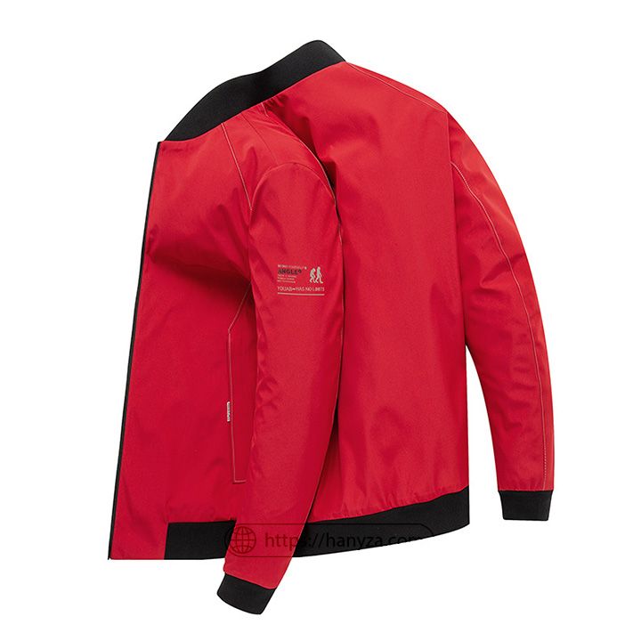 Áo gió nam cổ tròn họa tiết trơn phong cách thể thao