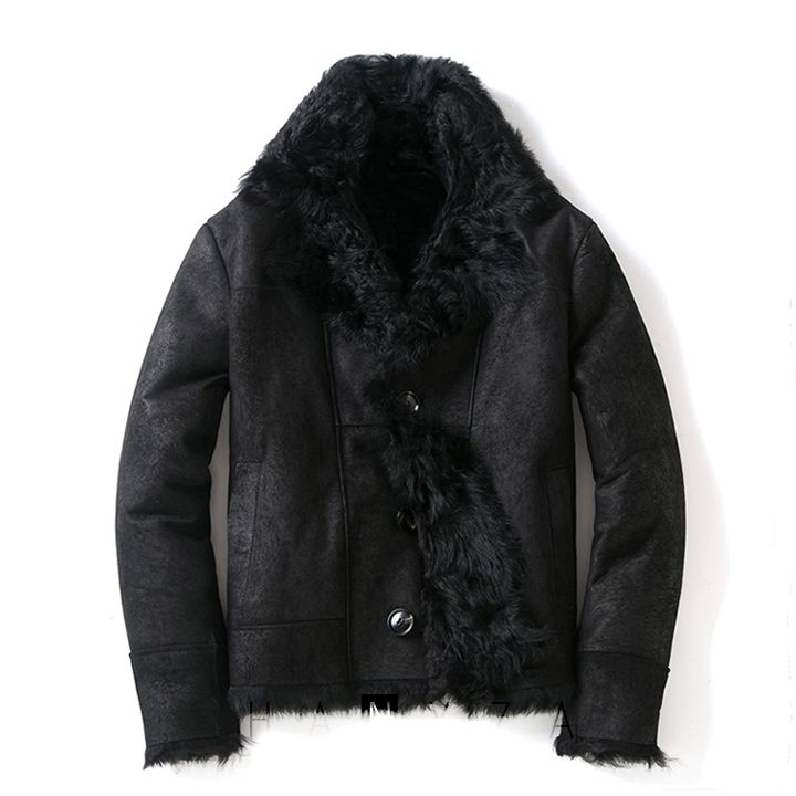 Áo khoác nam da cừu lót lông dày RSMW1907