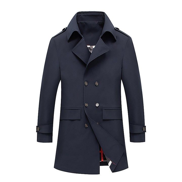 Áo khoác khakhi nam cổ vest 2 hàng cúc