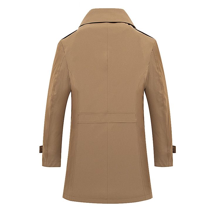 Áo khoác khakhi nam cổ vest 2 hàng cúc