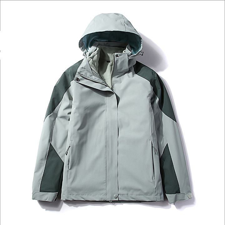 Áo khoác gió nam nữ kèm áo lông cừu 2 trong 1