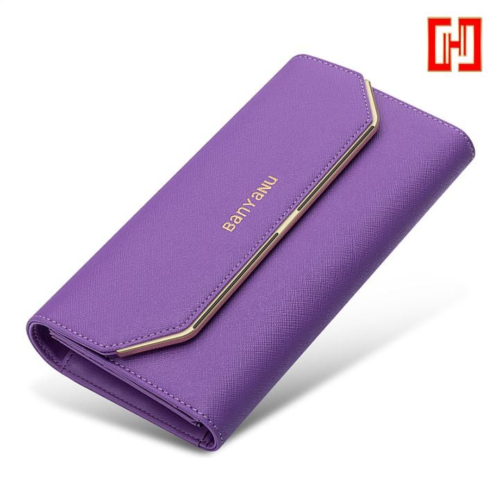 Ví dài nữ da thật chống quẹt từ