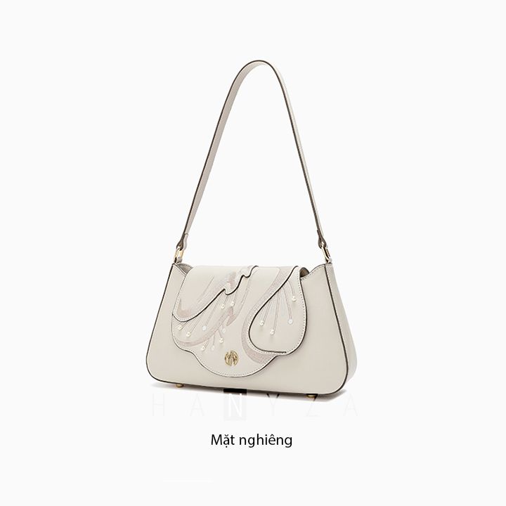 Túi đeo vai cao cấp da thật hoạ tiết Thiên Nga