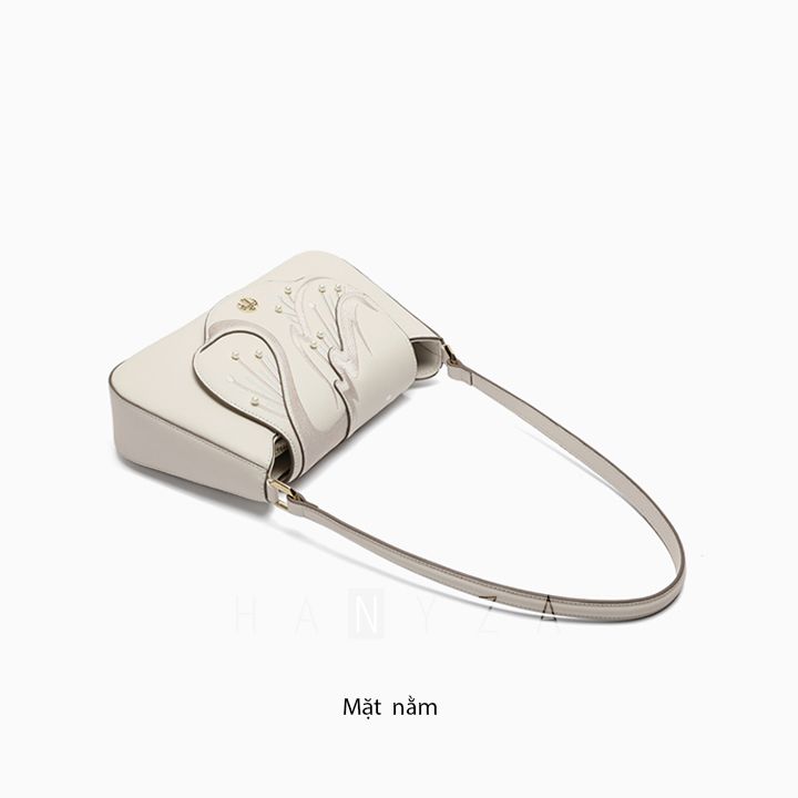 Túi đeo vai cao cấp da thật hoạ tiết Thiên Nga