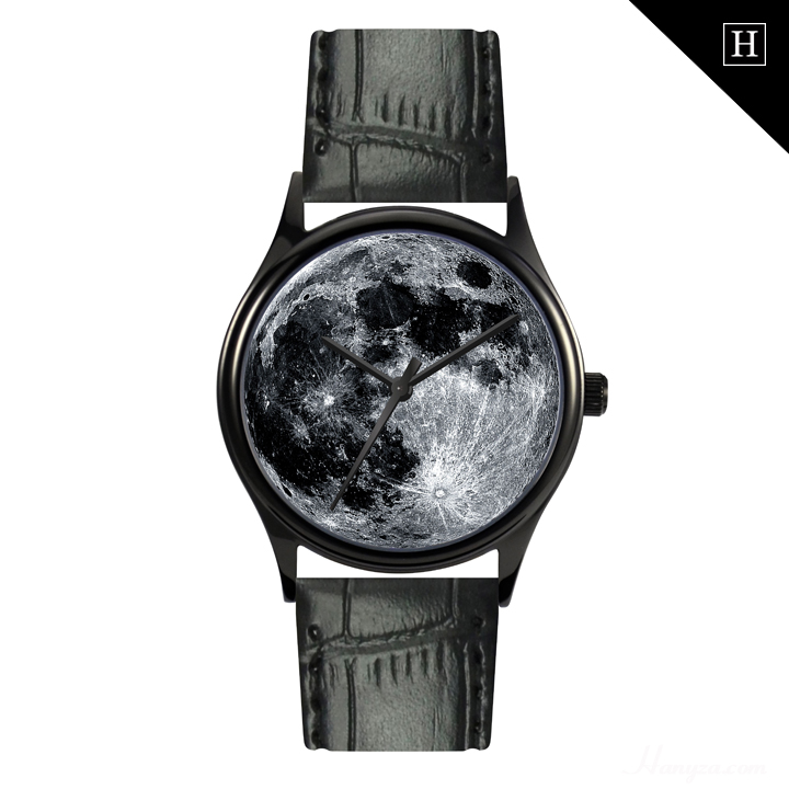 Đồng hồ nữ Mặt trăng đen kiểu dáng cổ điển CT001L