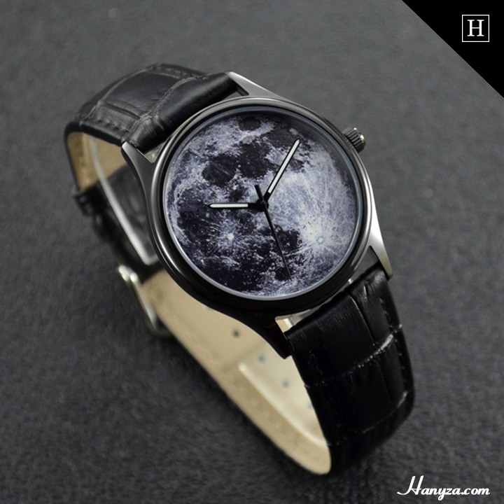 Đồng hồ nữ Mặt trăng đen kiểu dáng cổ điển CT001L