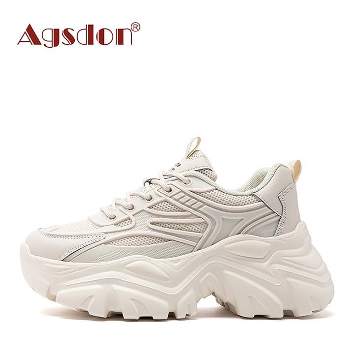 Giày thể thao nữ đế cao Agsdon 221077