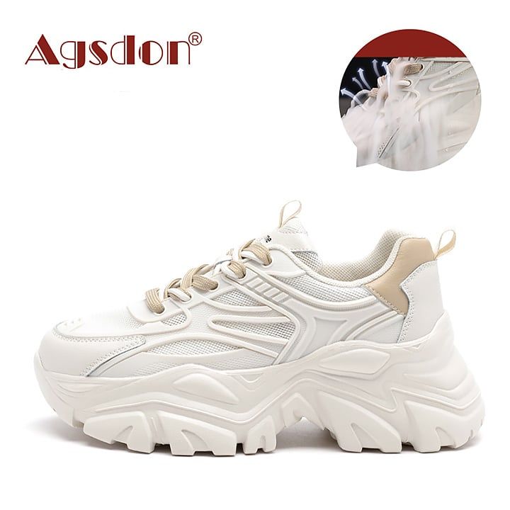 Giày thể thao nữ đế cao Agsdon 221077