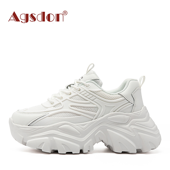 Giày thể thao nữ đế cao Agsdon 221077