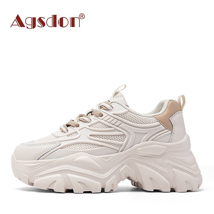 Giày thể thao nữ đế cao Agsdon 221077