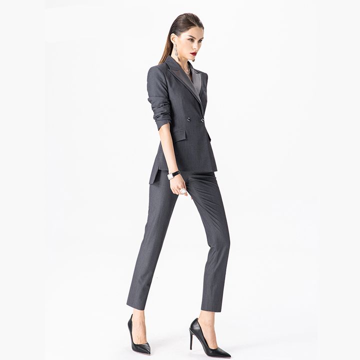 [R&N] Bộ vest nữ cao cấp RUINUO lệch tà thời trang